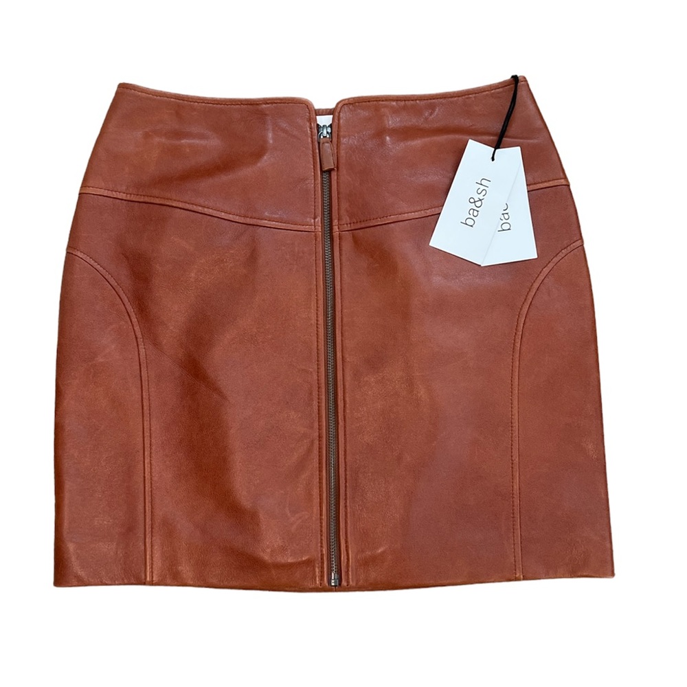 ba&sh Leather Skirt Size 2